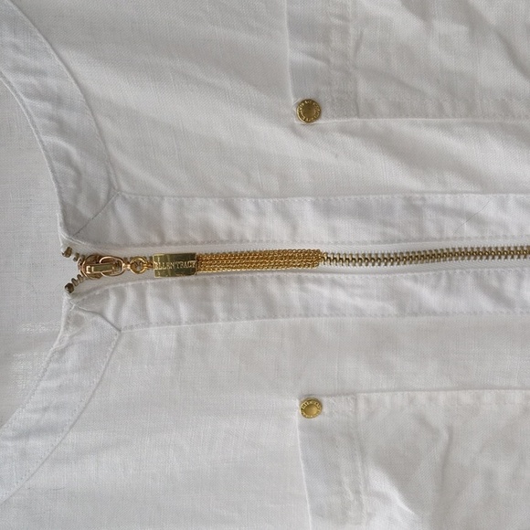 Linen tunic top Med Ellen Tracy - Picture 3 of 9